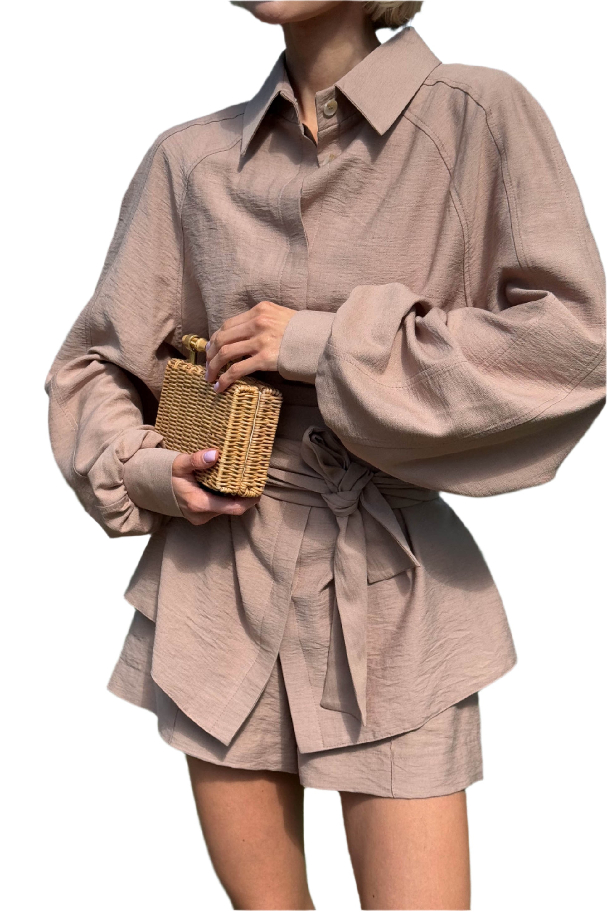 LINEN Suit with shorts