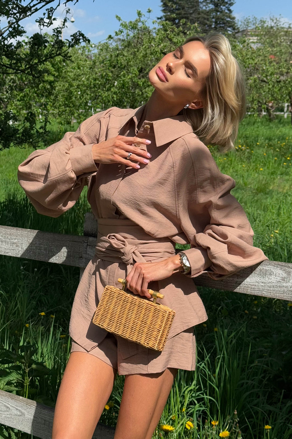 LINEN Suit with shorts