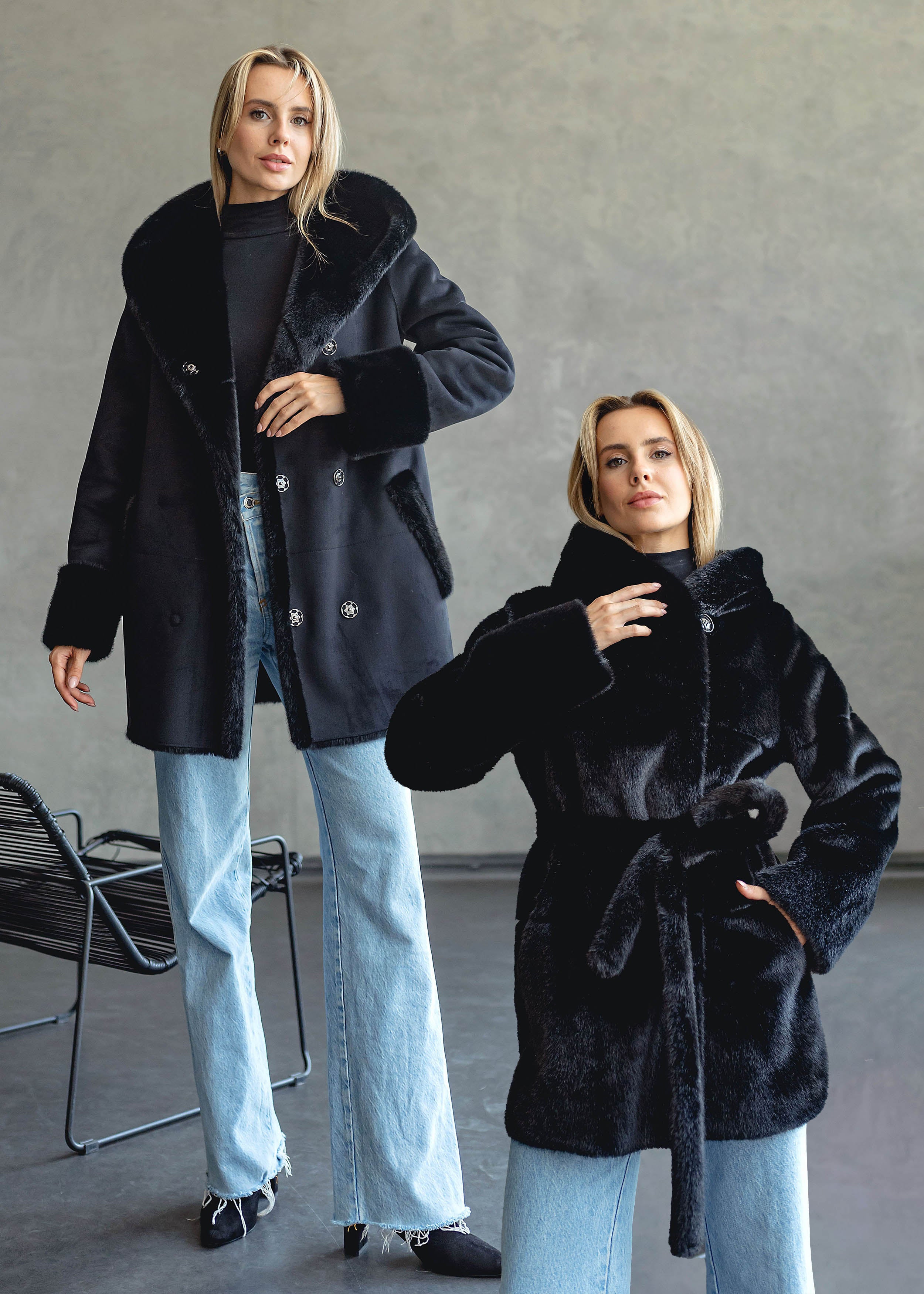 Dvipusis avies kailio paltas – elegancijos ir universalumo derinys