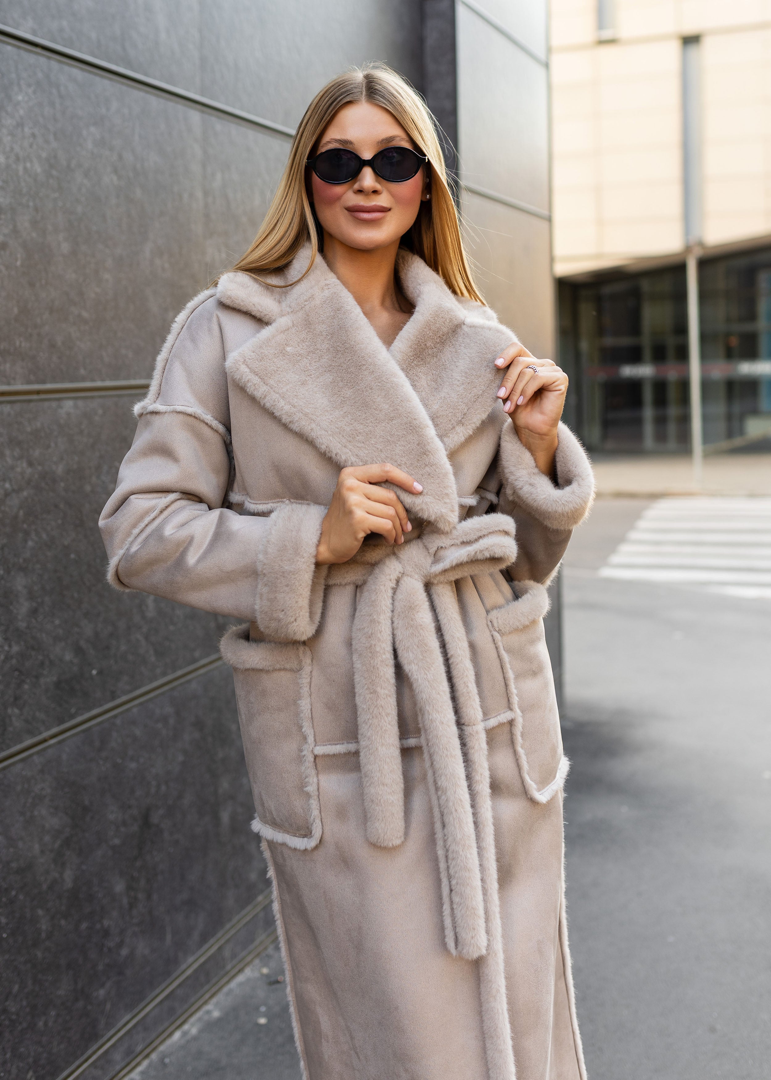 Long Sheepskin Coat