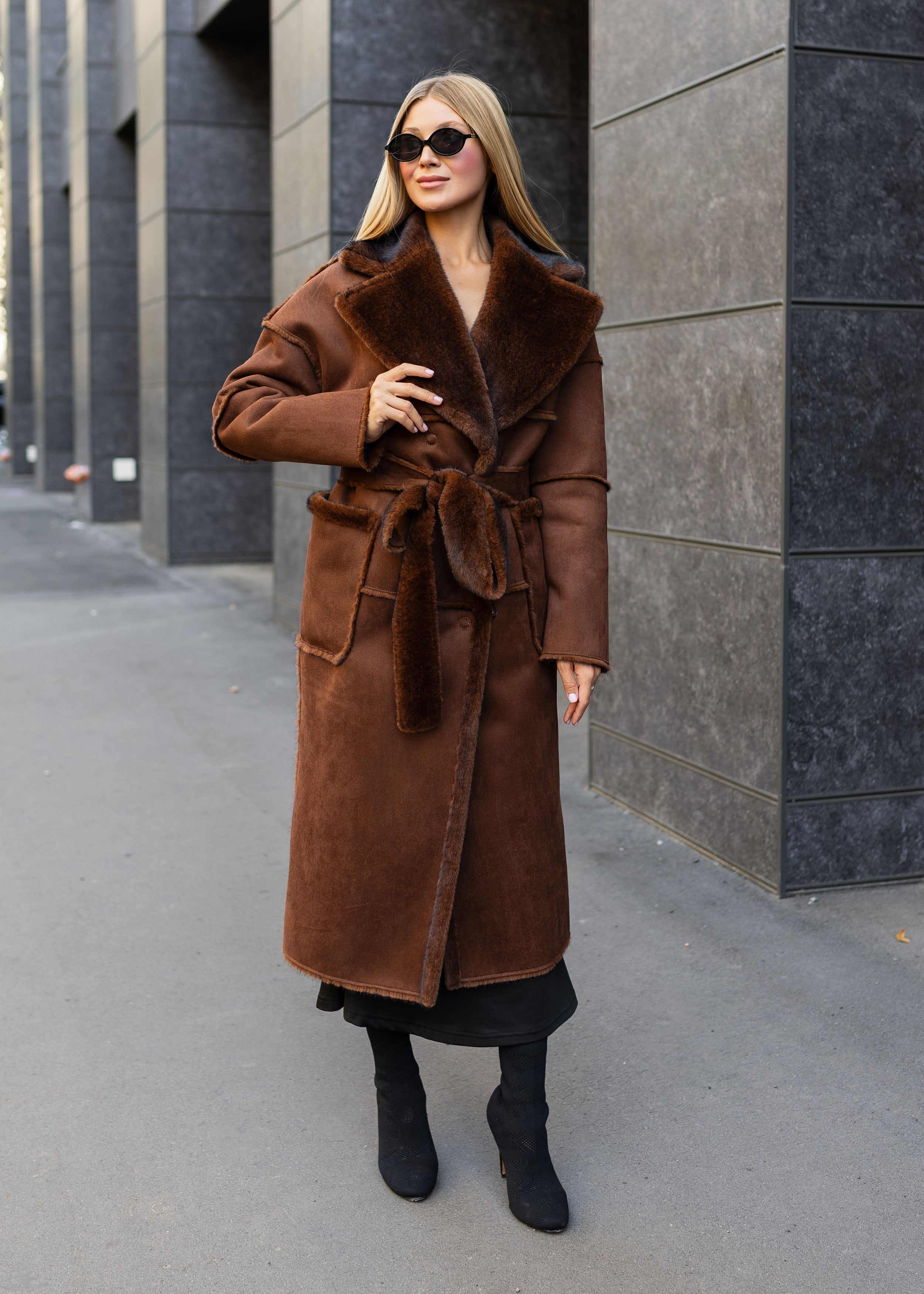 Long Sheepskin Coat
