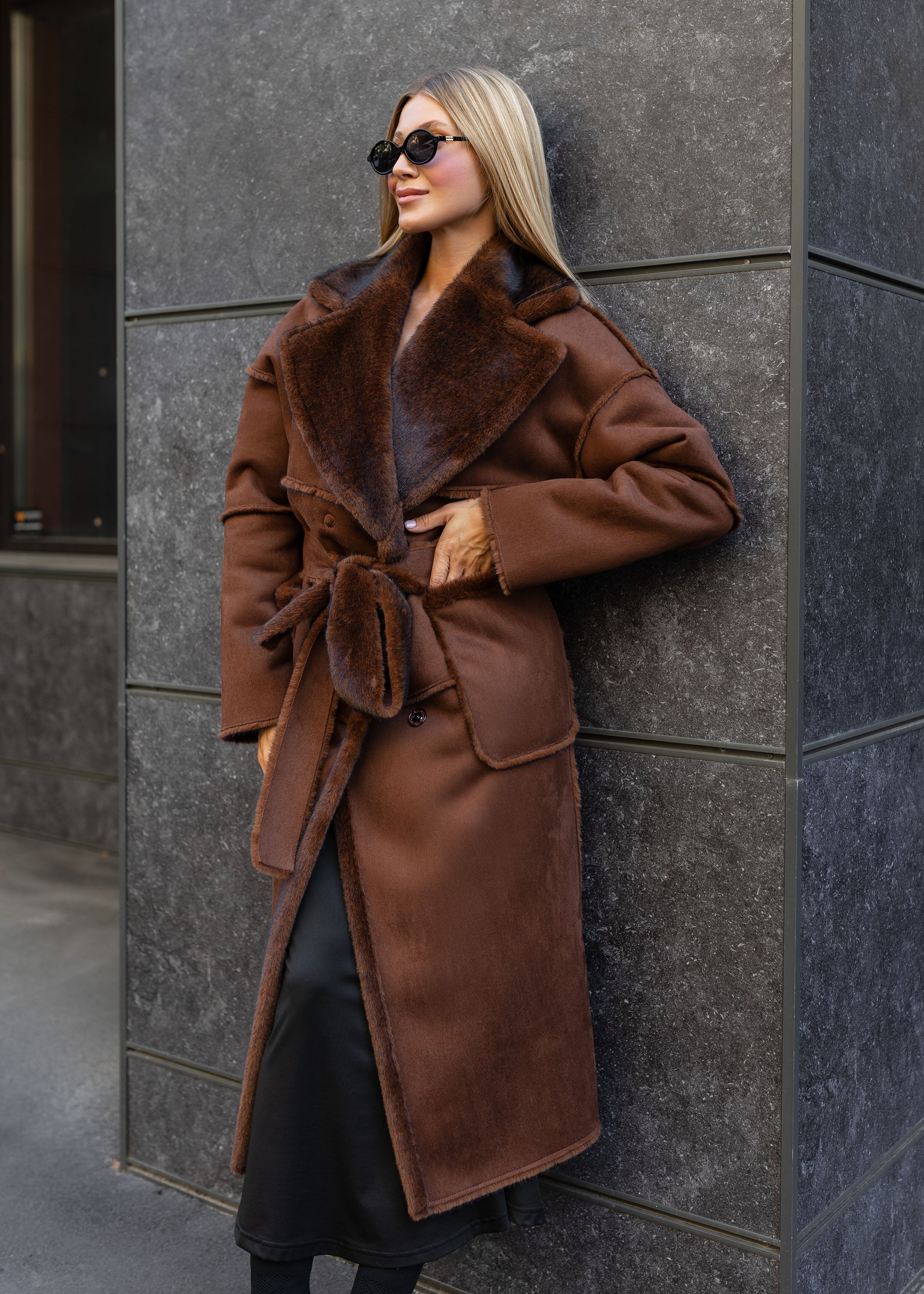Long Sheepskin Coat