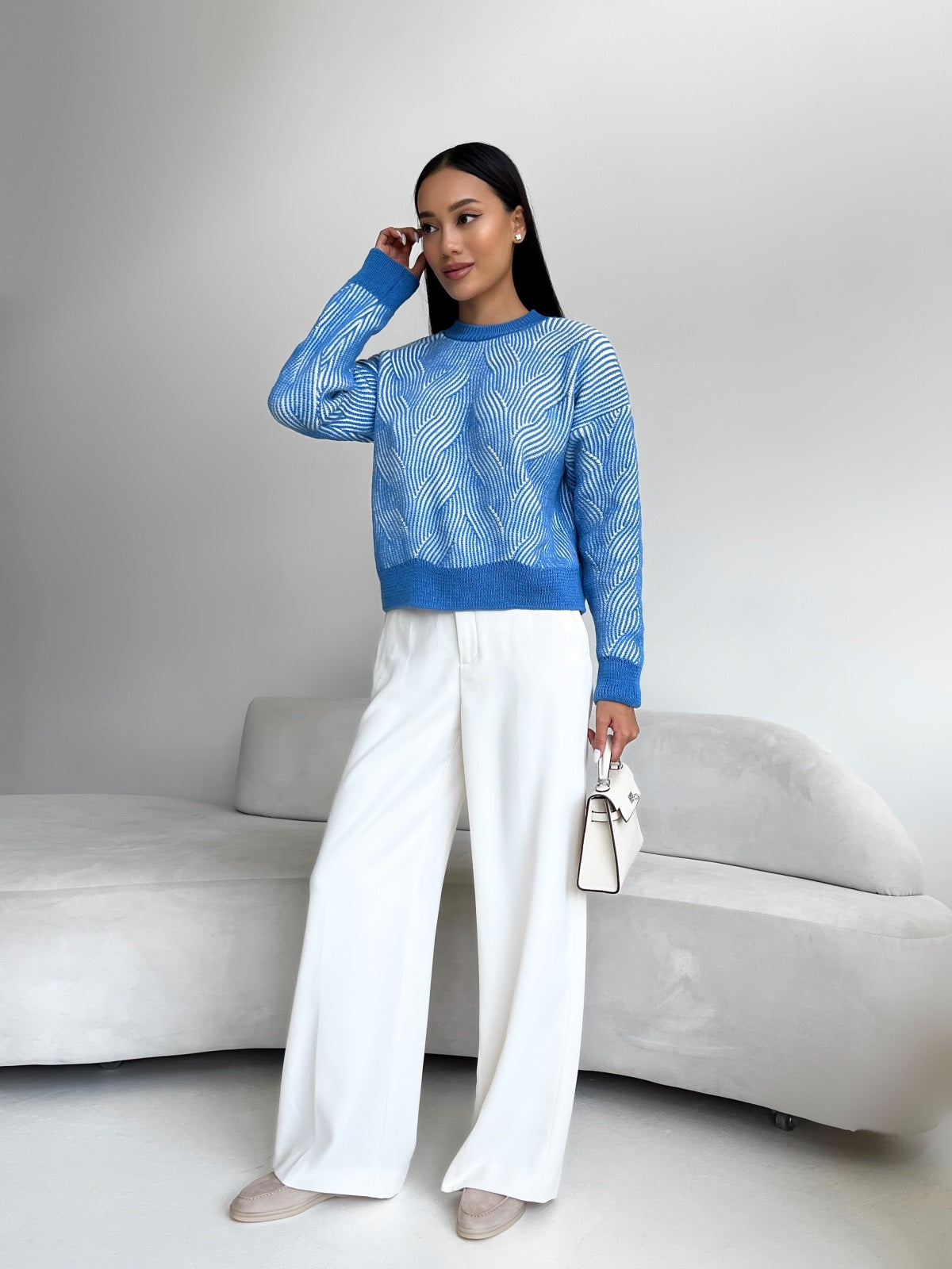 Stylish Sweater blue