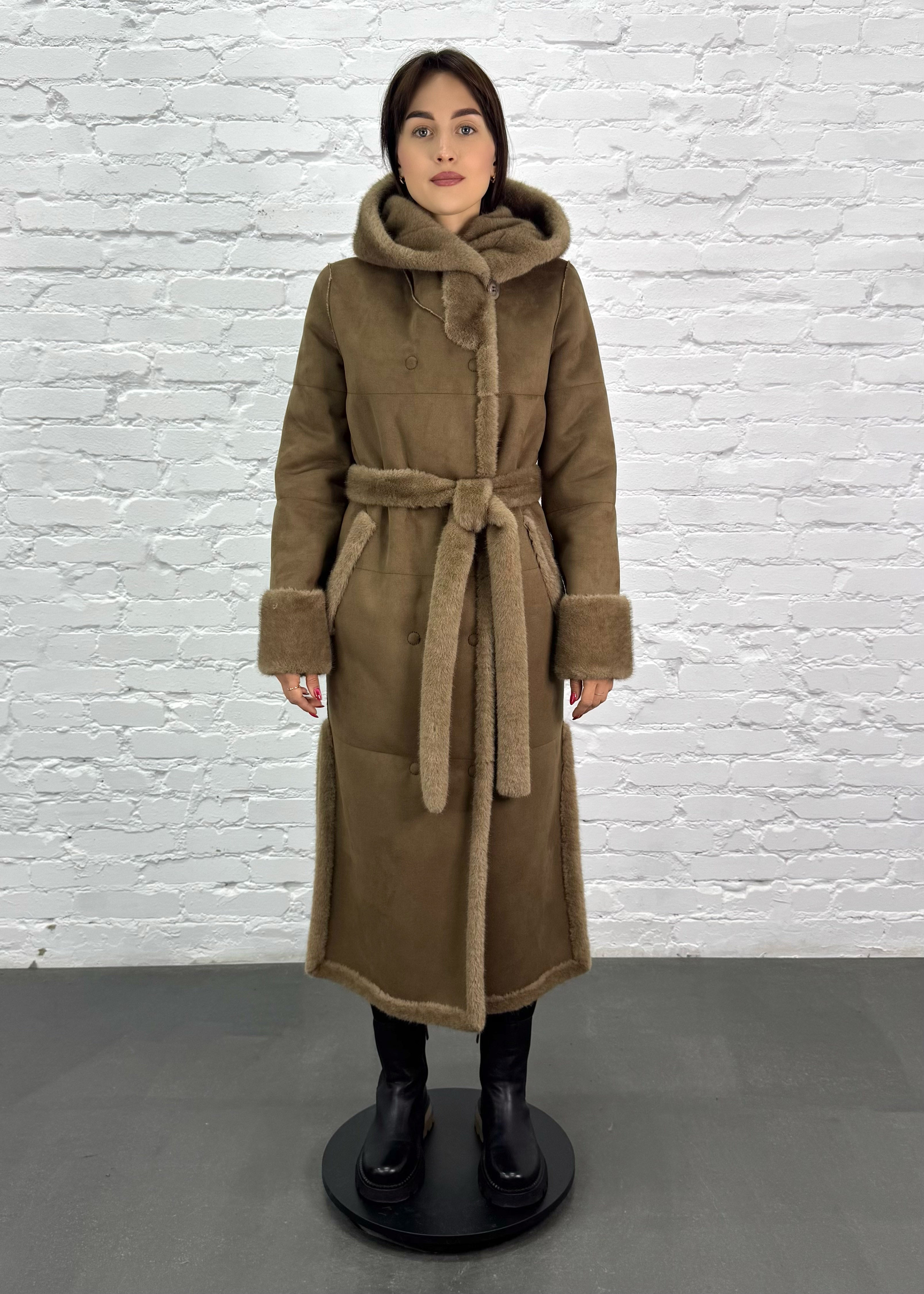 Reversible Eco-Fur Coat – Long Elegance
