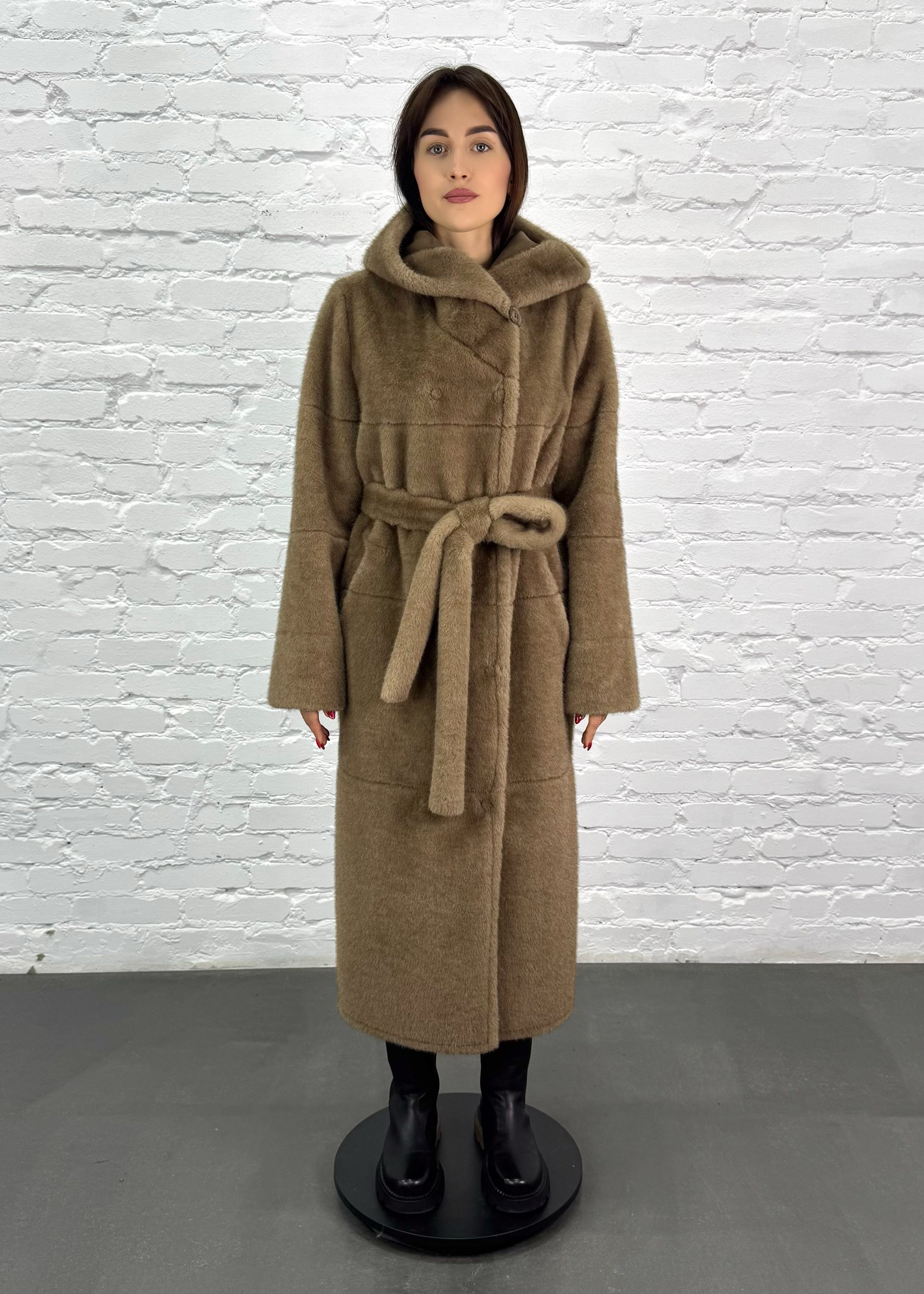 Reversible Eco-Fur Coat – Long Elegance