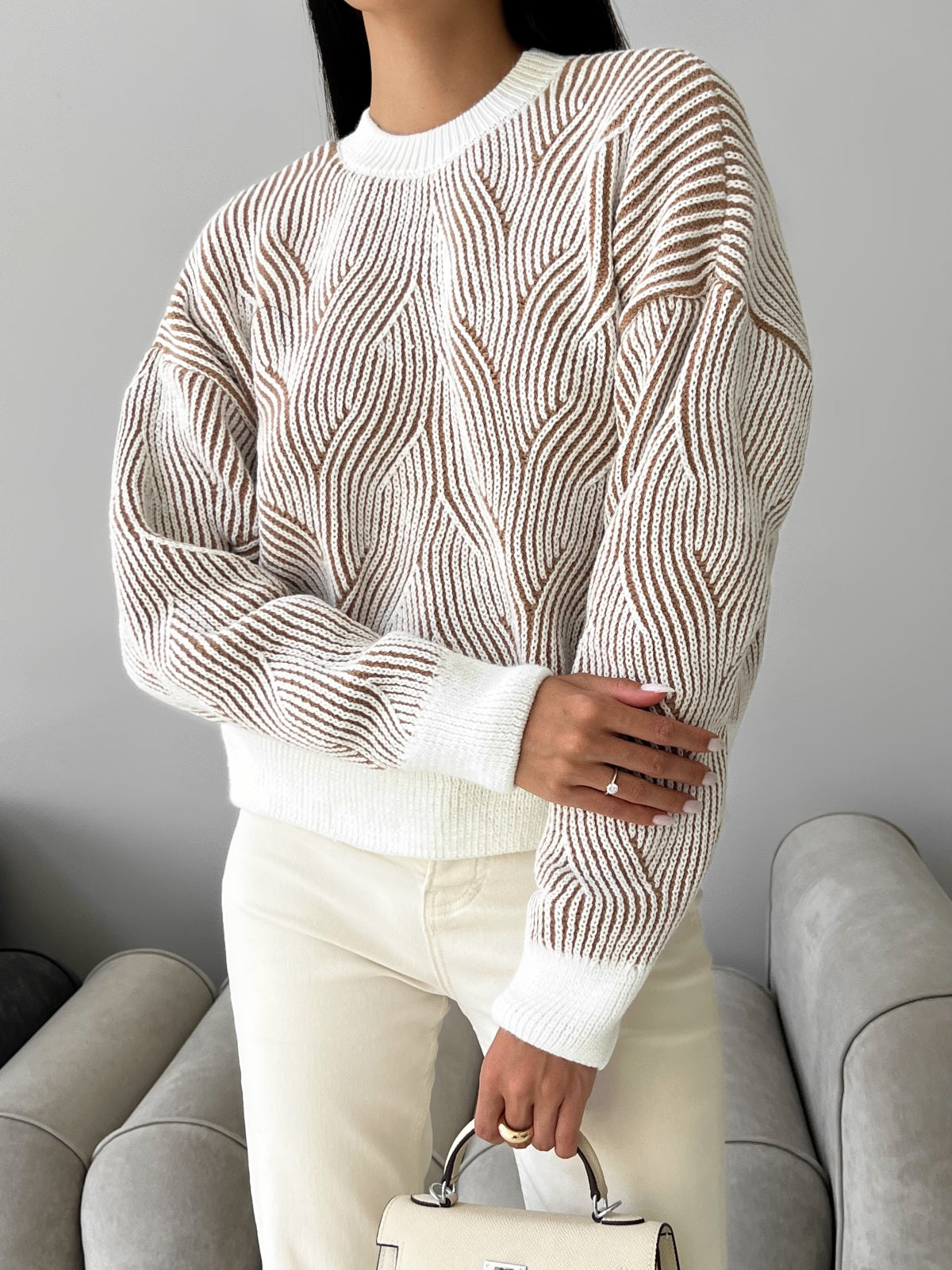 Stylish Sweater milky