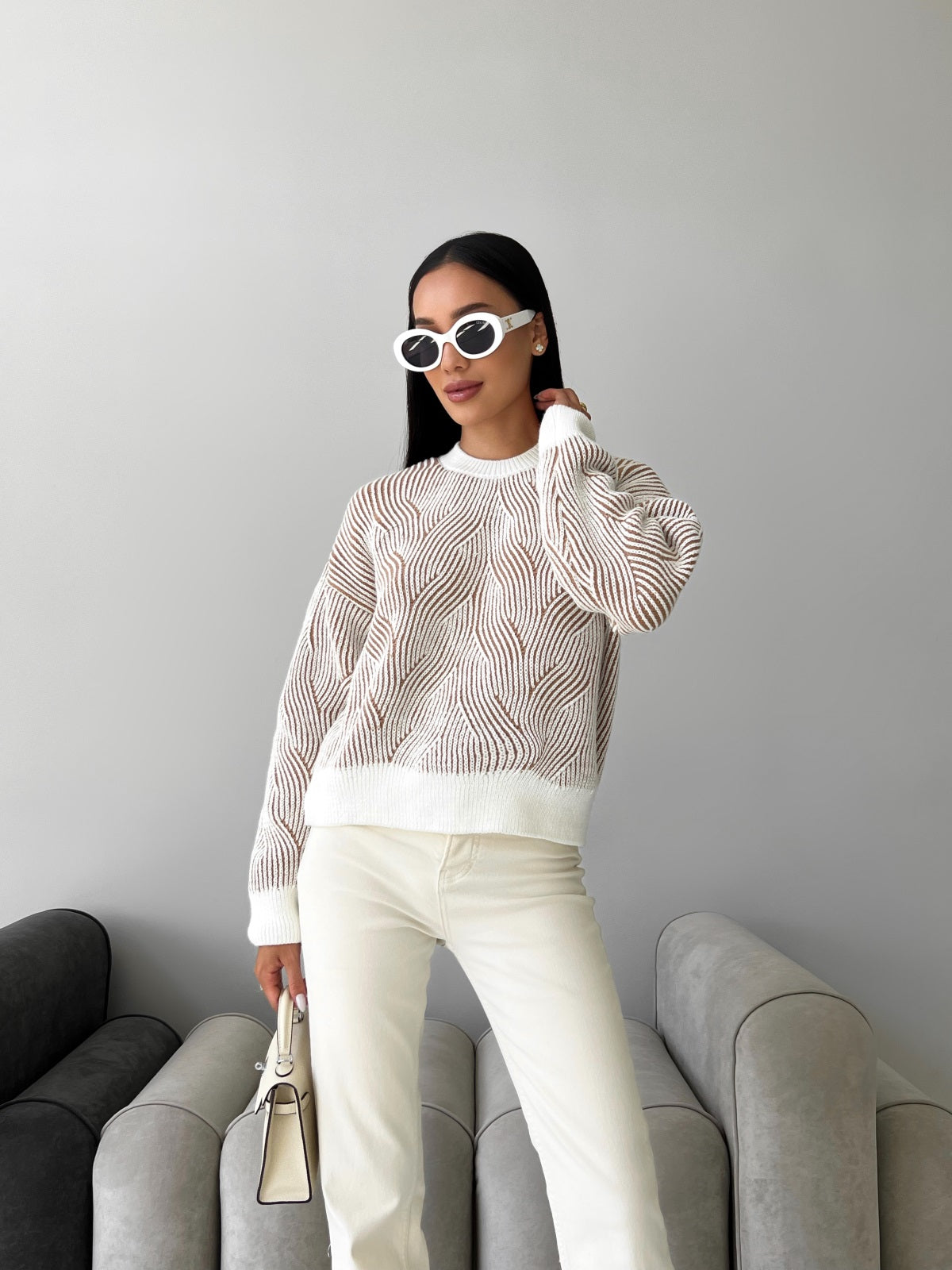 Stylish Sweater milky