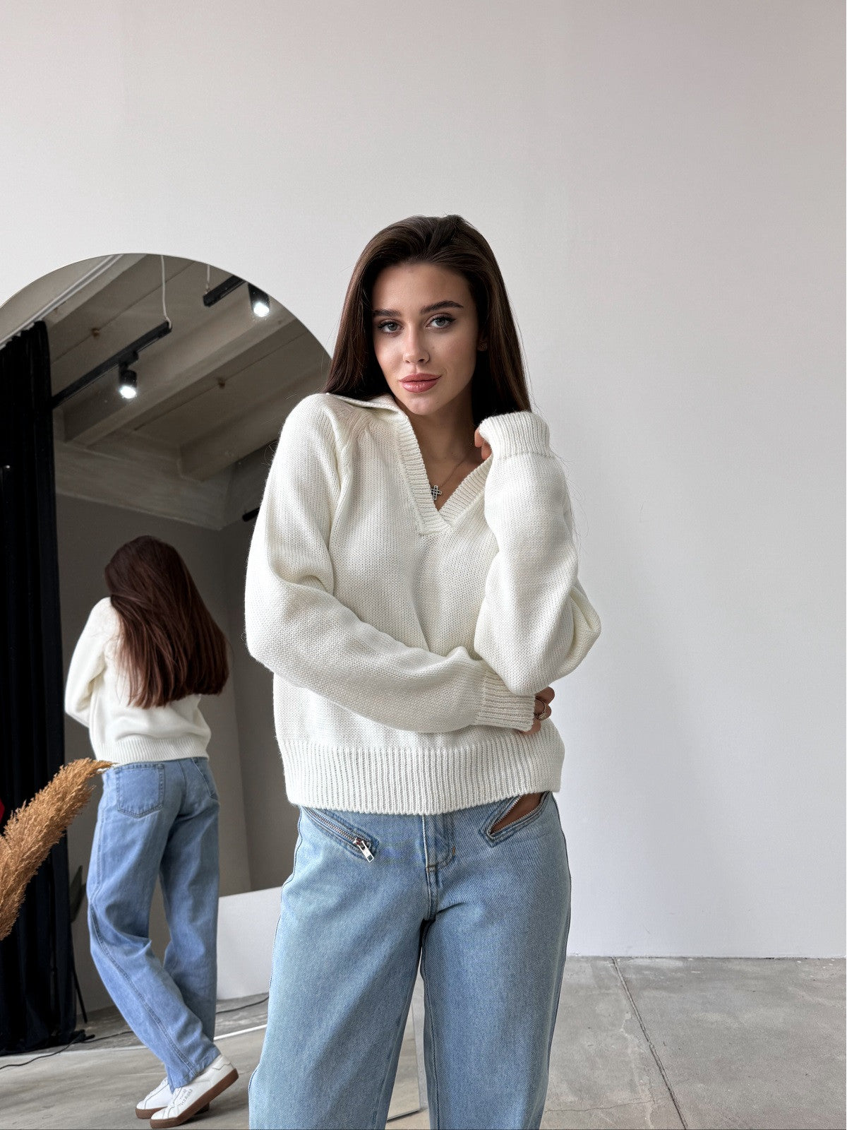 Wool Polo Sweater
