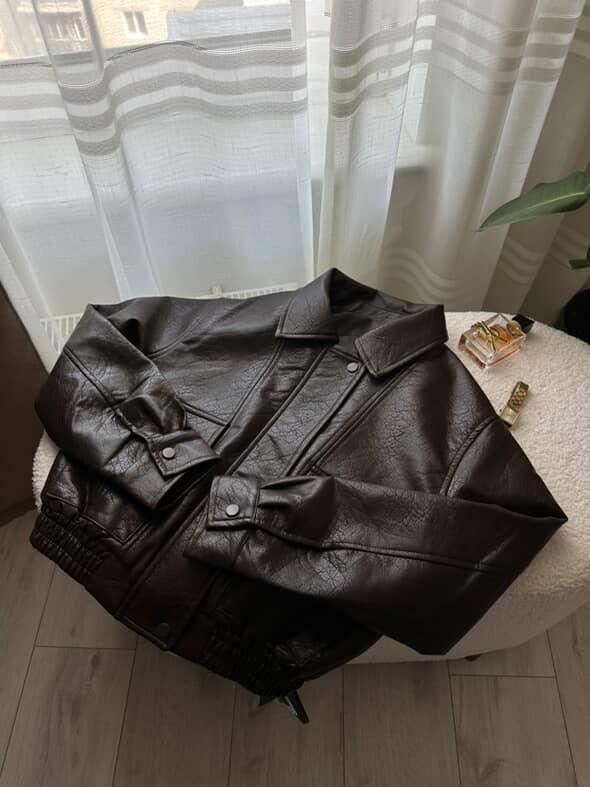 Eco-leather jacket