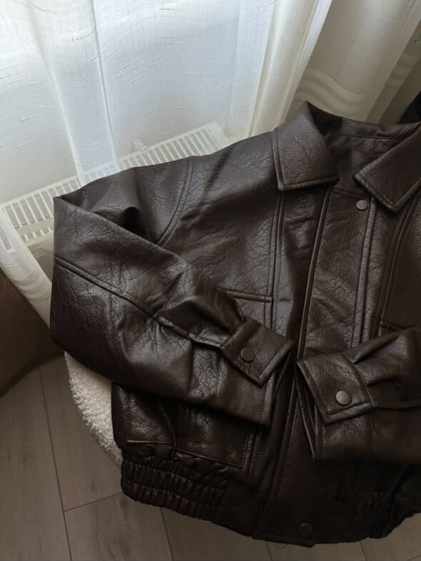 Eco-leather jacket