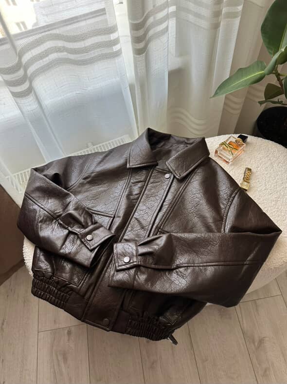 Eco-leather jacket