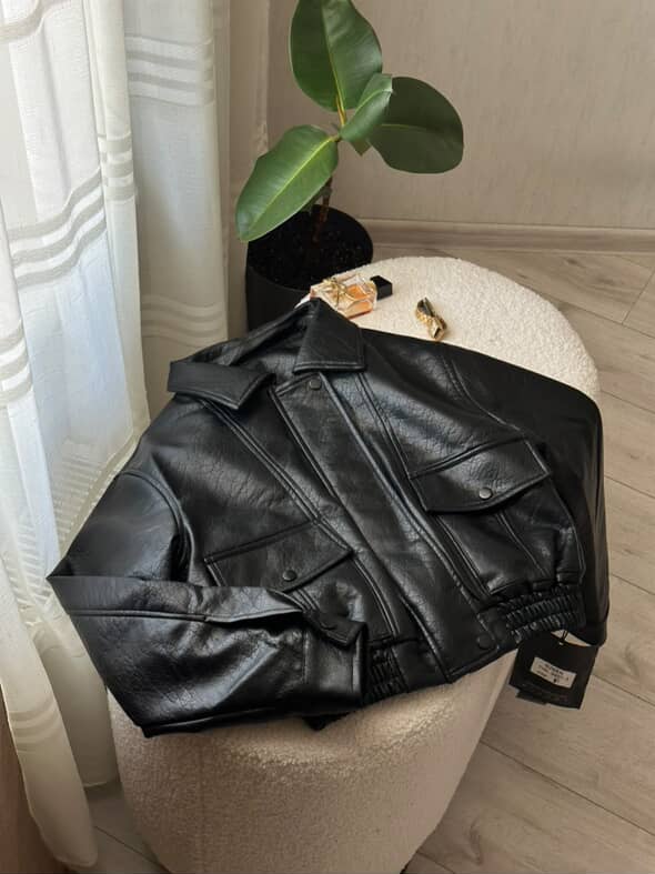 Eco-leather jacket