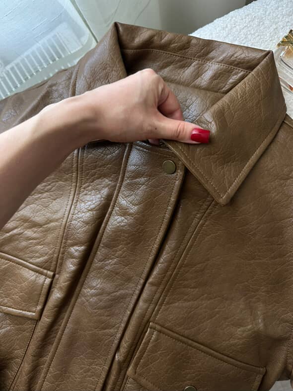 Eco-leather jacket