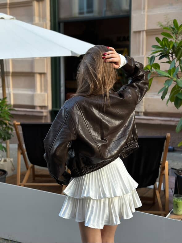 Eco-leather jacket