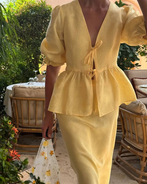 3-colors Linen Set – Natural Summer Elegance