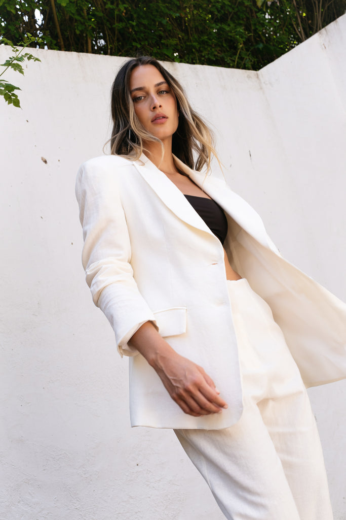 Linen Crudo Blazer
