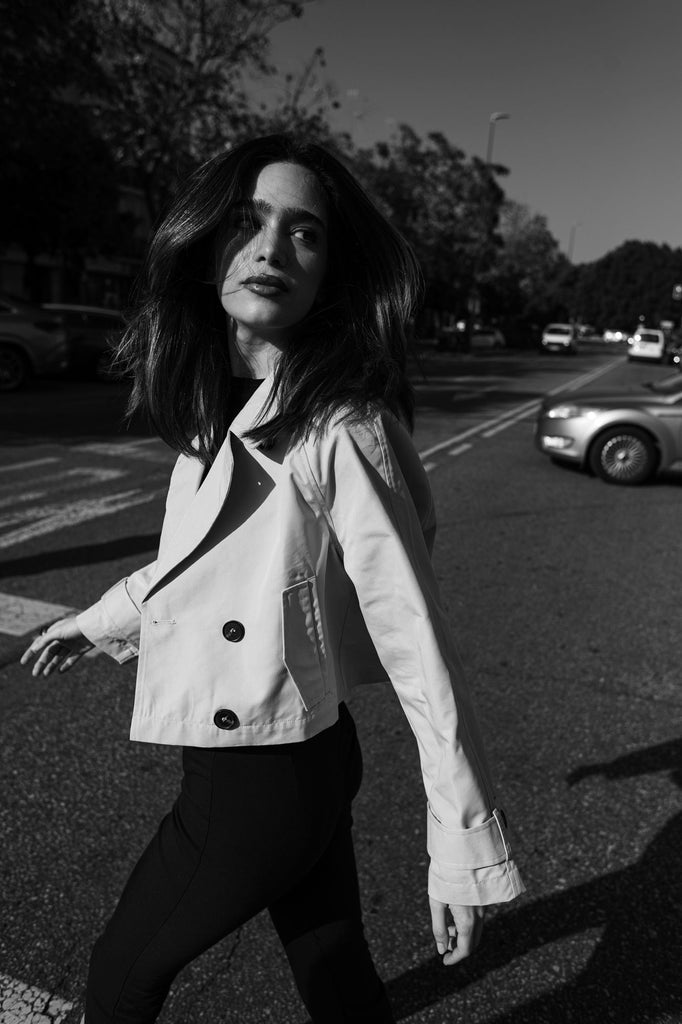 Cropped Trench Coat