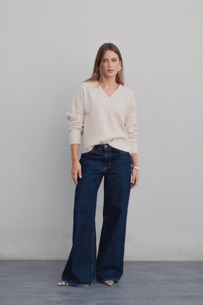 Oversized V-Neck Sweater