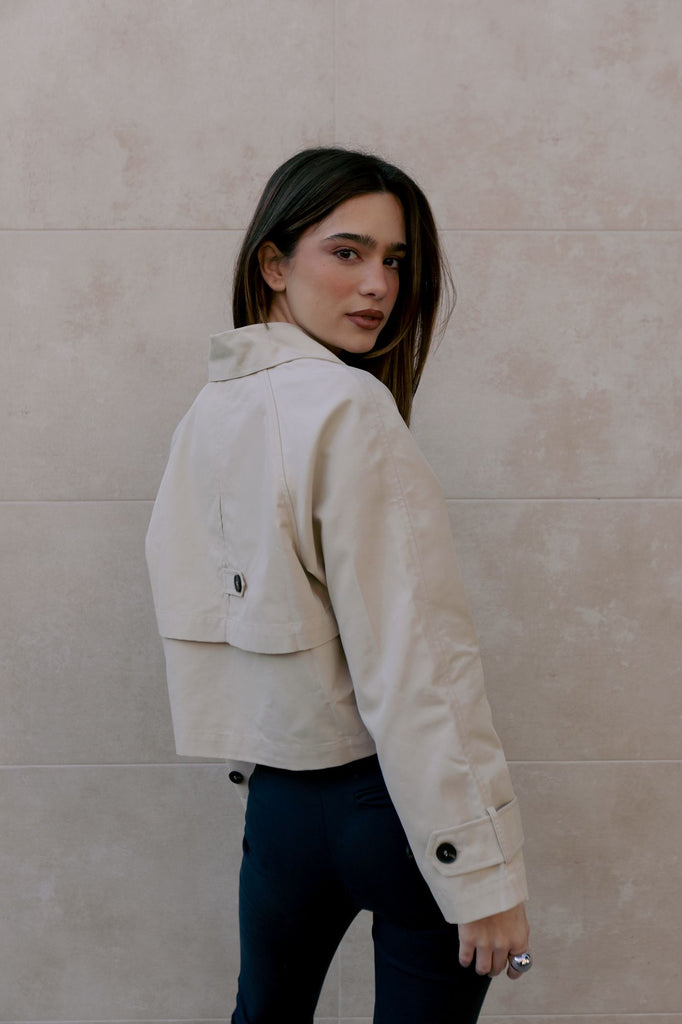 Cropped Trench Coat