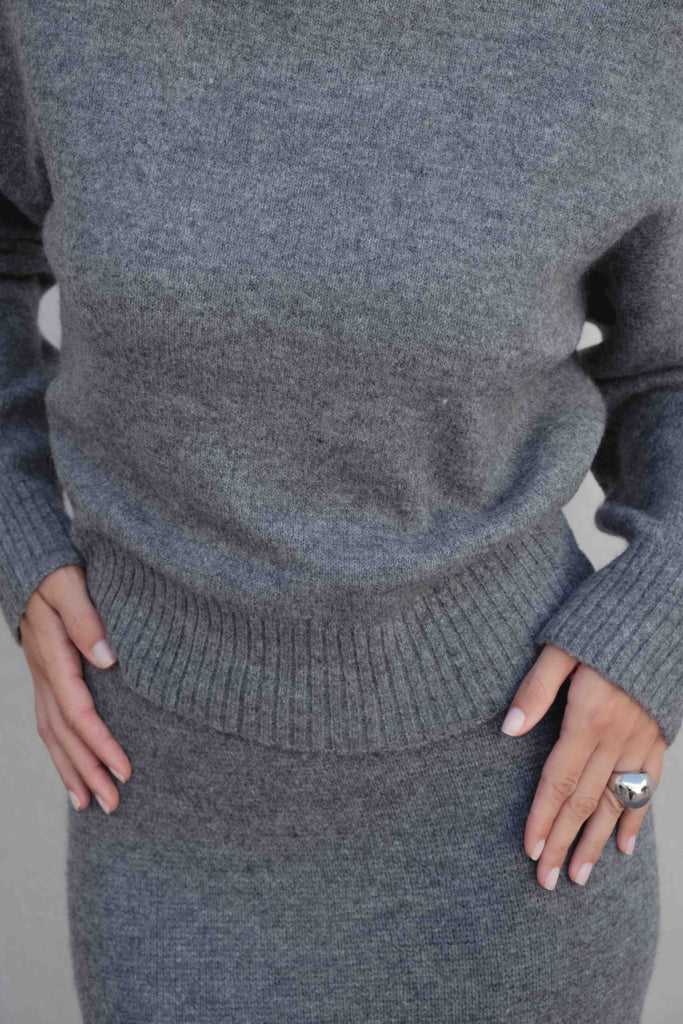 Oversized High-Neck Sweater