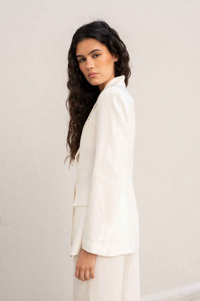 Linen Crudo Blazer