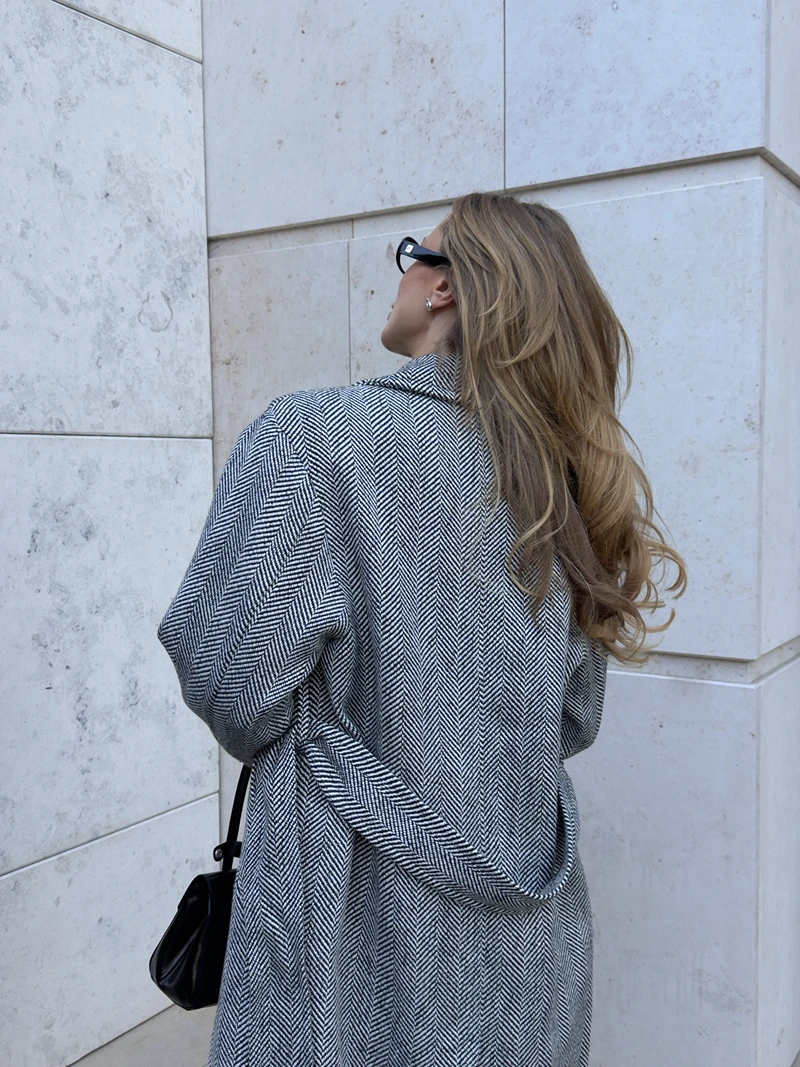 PREMIUM QUALITY Wool-Blend Coat light grey