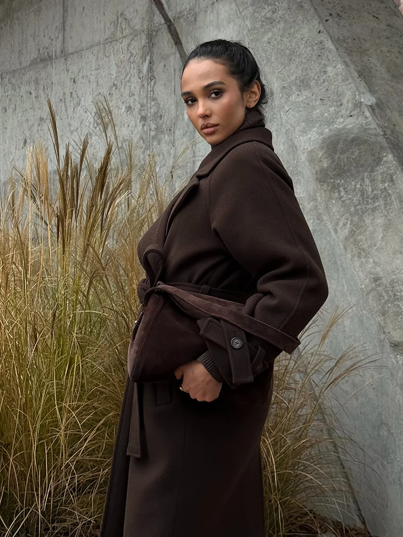 PREMIUM QUALITY Cashmere brown coat