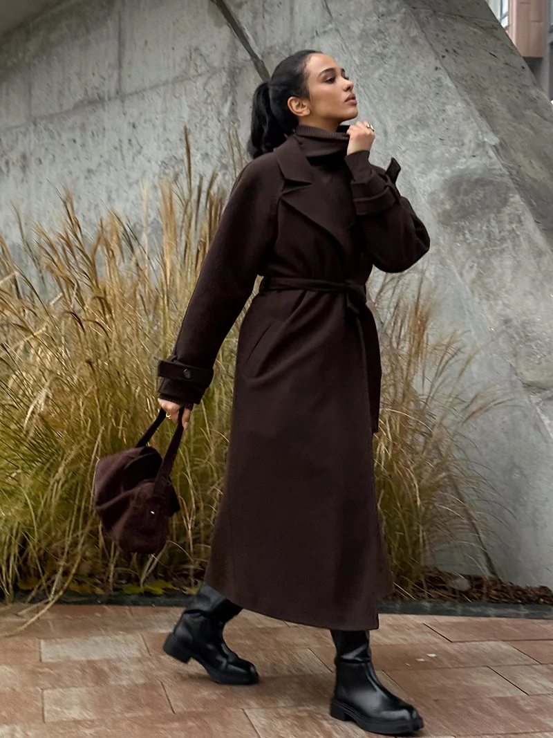 PREMIUM QUALITY Cashmere brown coat