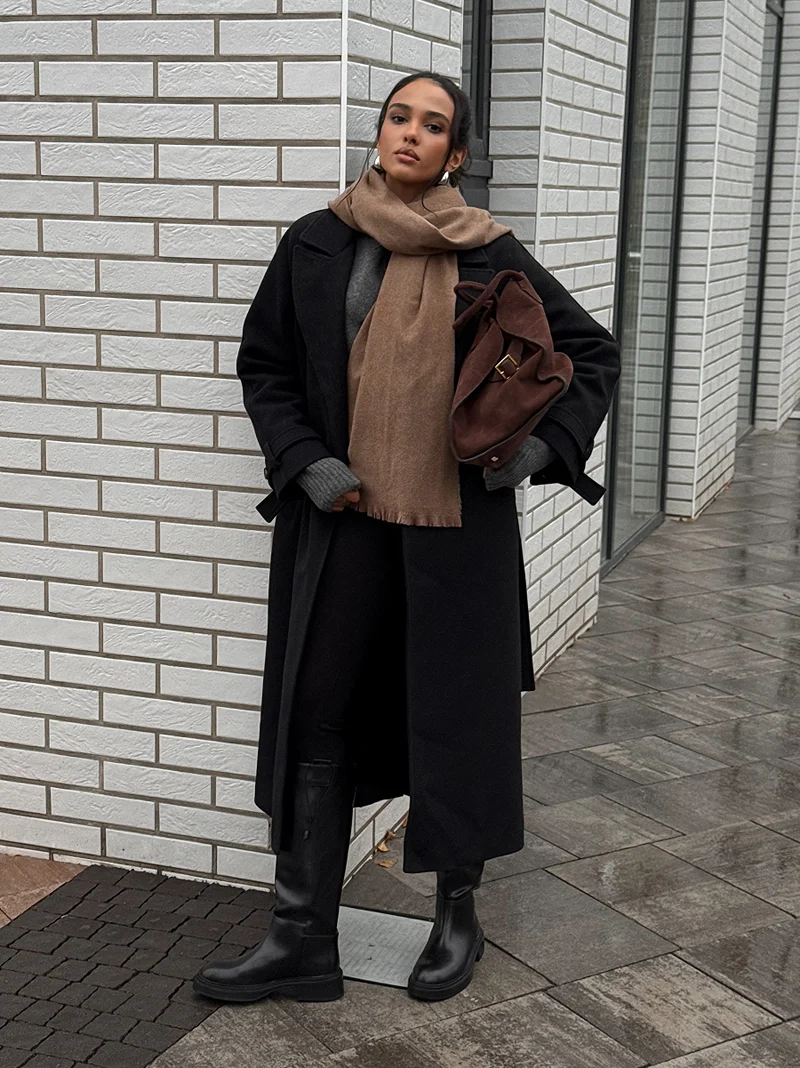 PREMIUM QUALITY Cashmere black coat