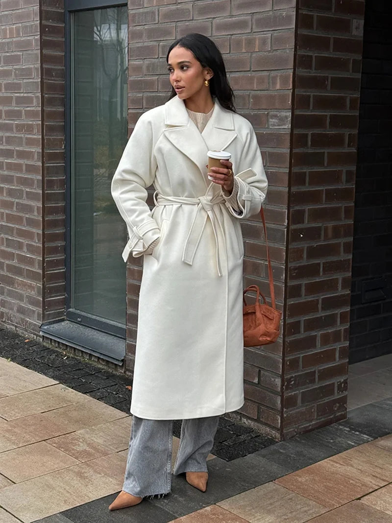 PREMIUM QUALITY Cashmere white coat