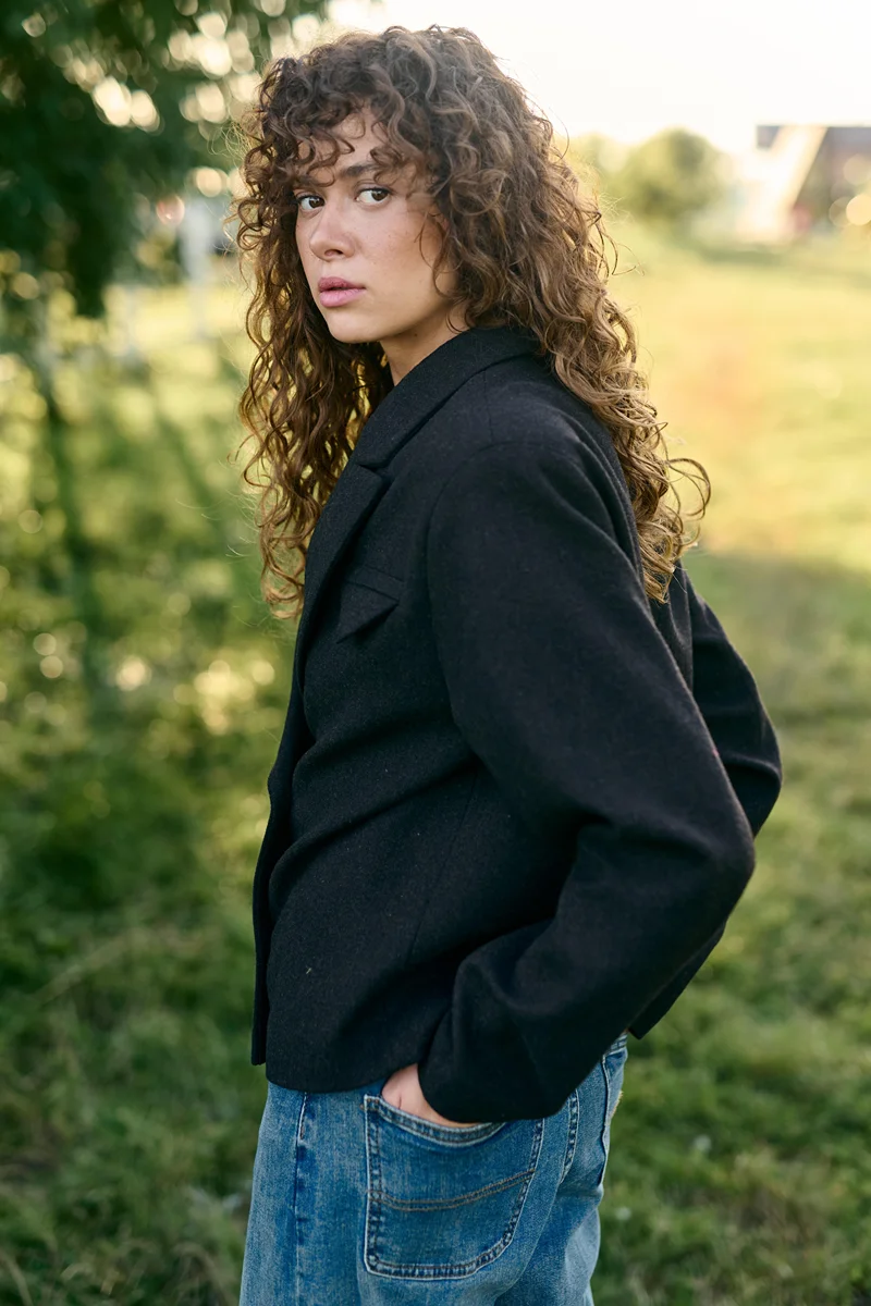 PREMIUM QUALITY cropped jacket black