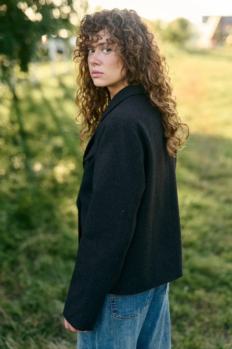 PREMIUM QUALITY cropped jacket black