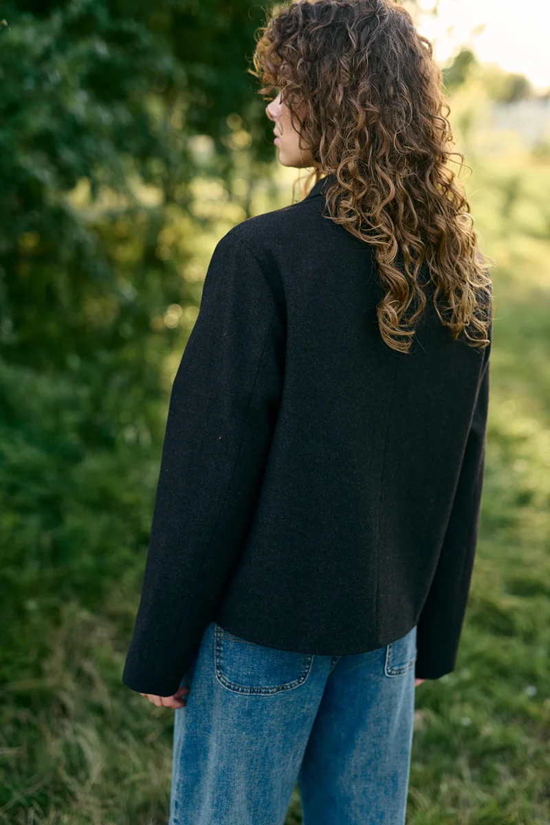 PREMIUM QUALITY cropped jacket black