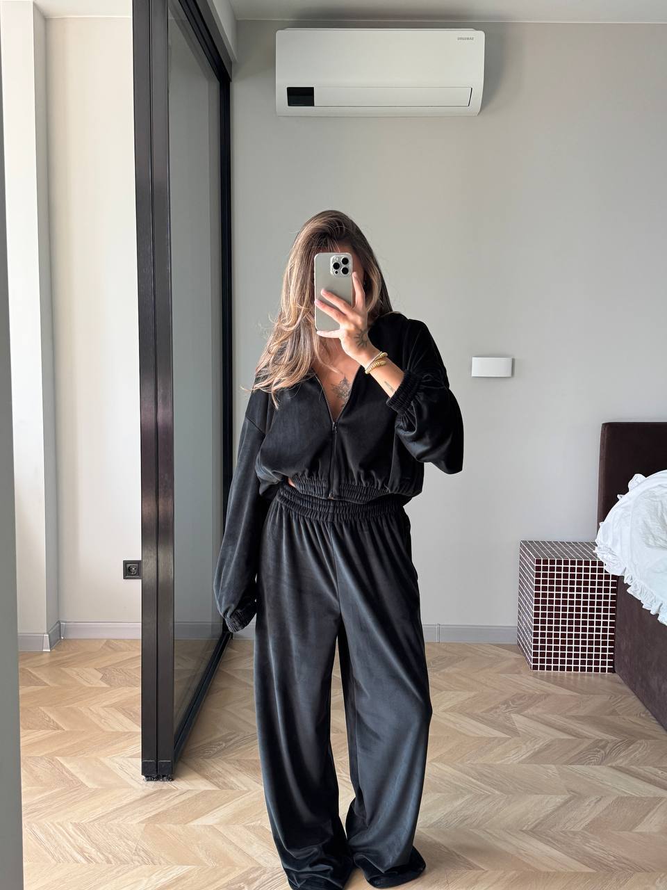 Velour Two-Piece Set