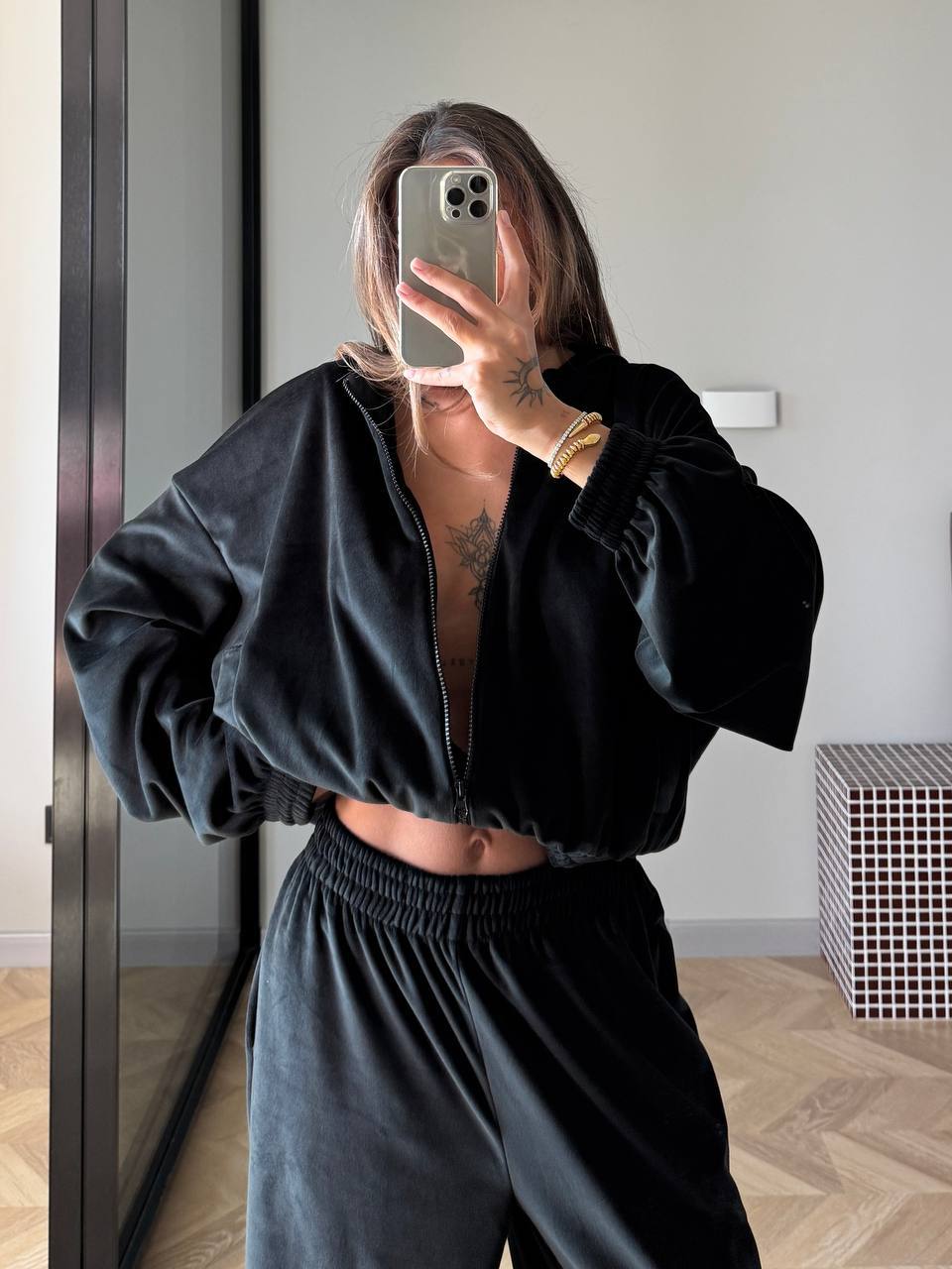 Velour Two-Piece Set