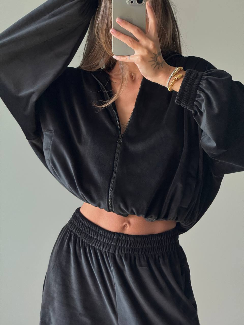 Velour Two-Piece Set