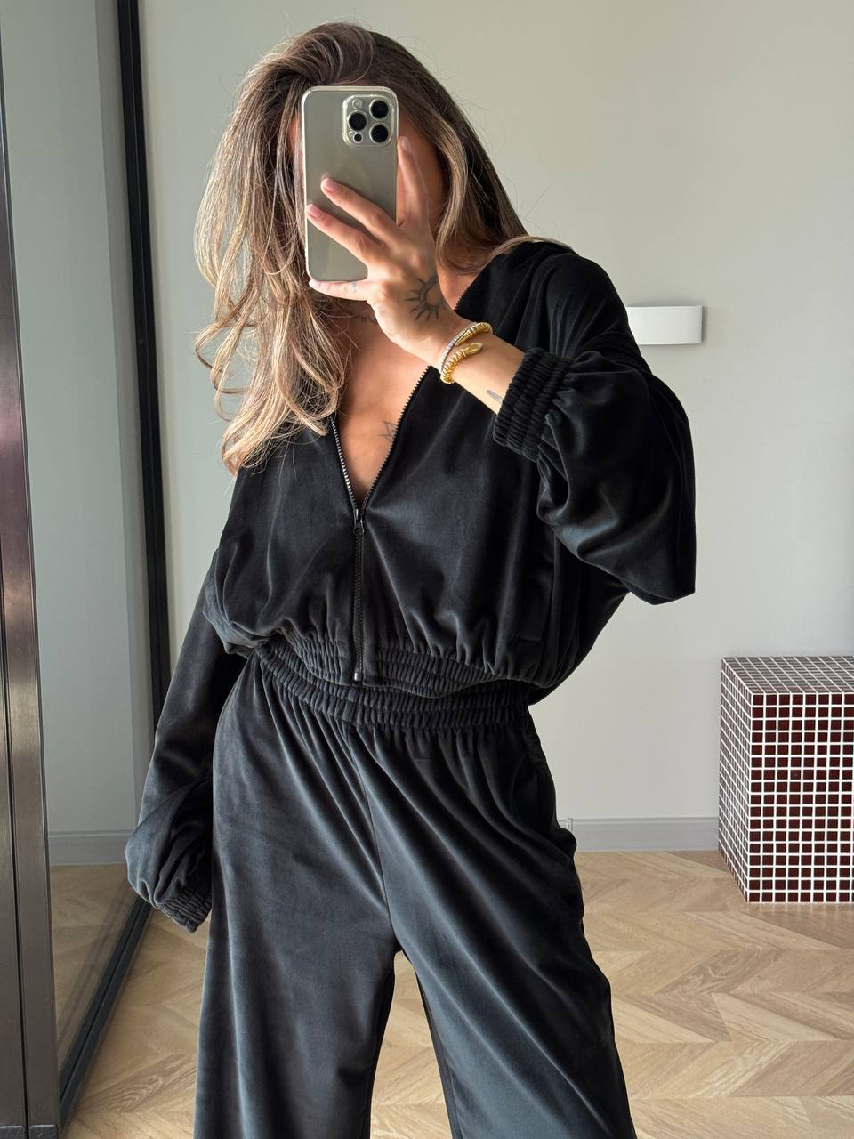 Velour Two-Piece Set