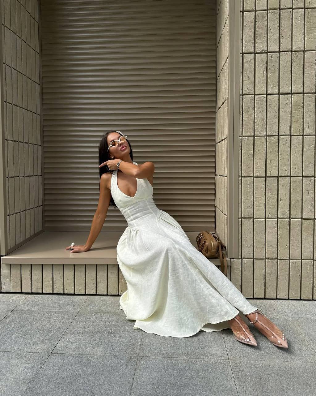 LEONORA LINEN DRESS