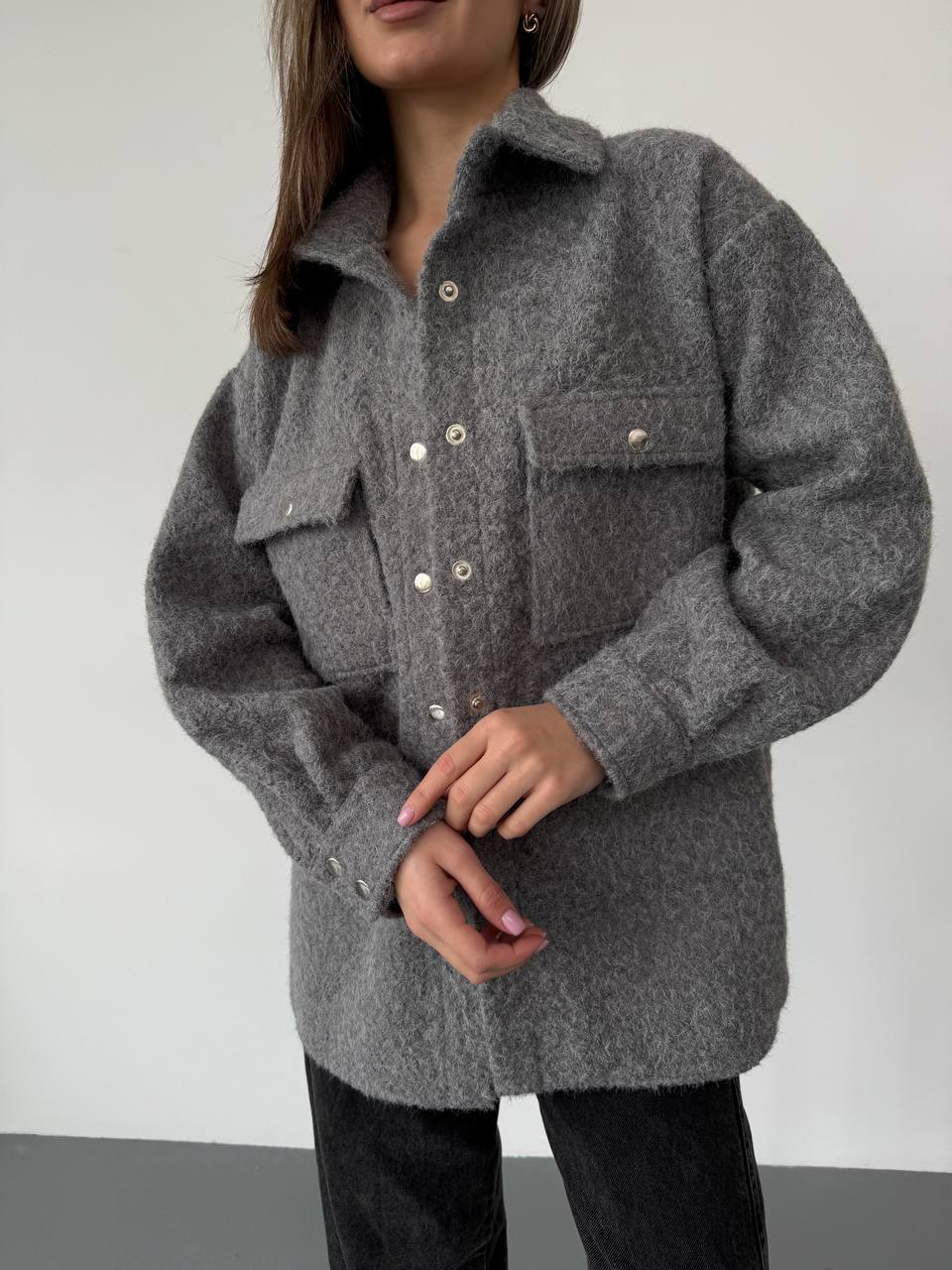 Overshirt Jacket in Grey