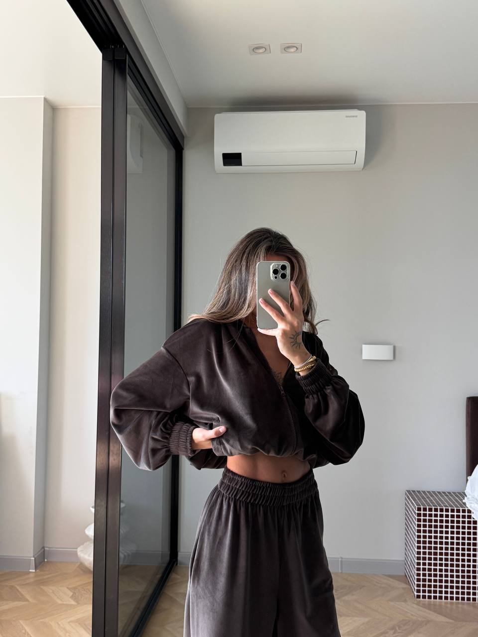 Velour Two-Piece Set