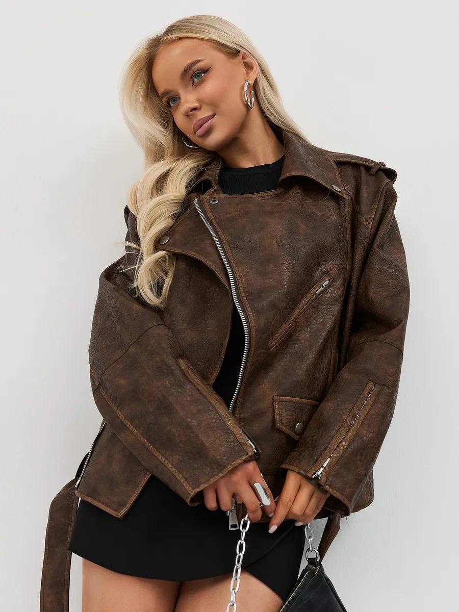 Eco-Leather Biker Jacket