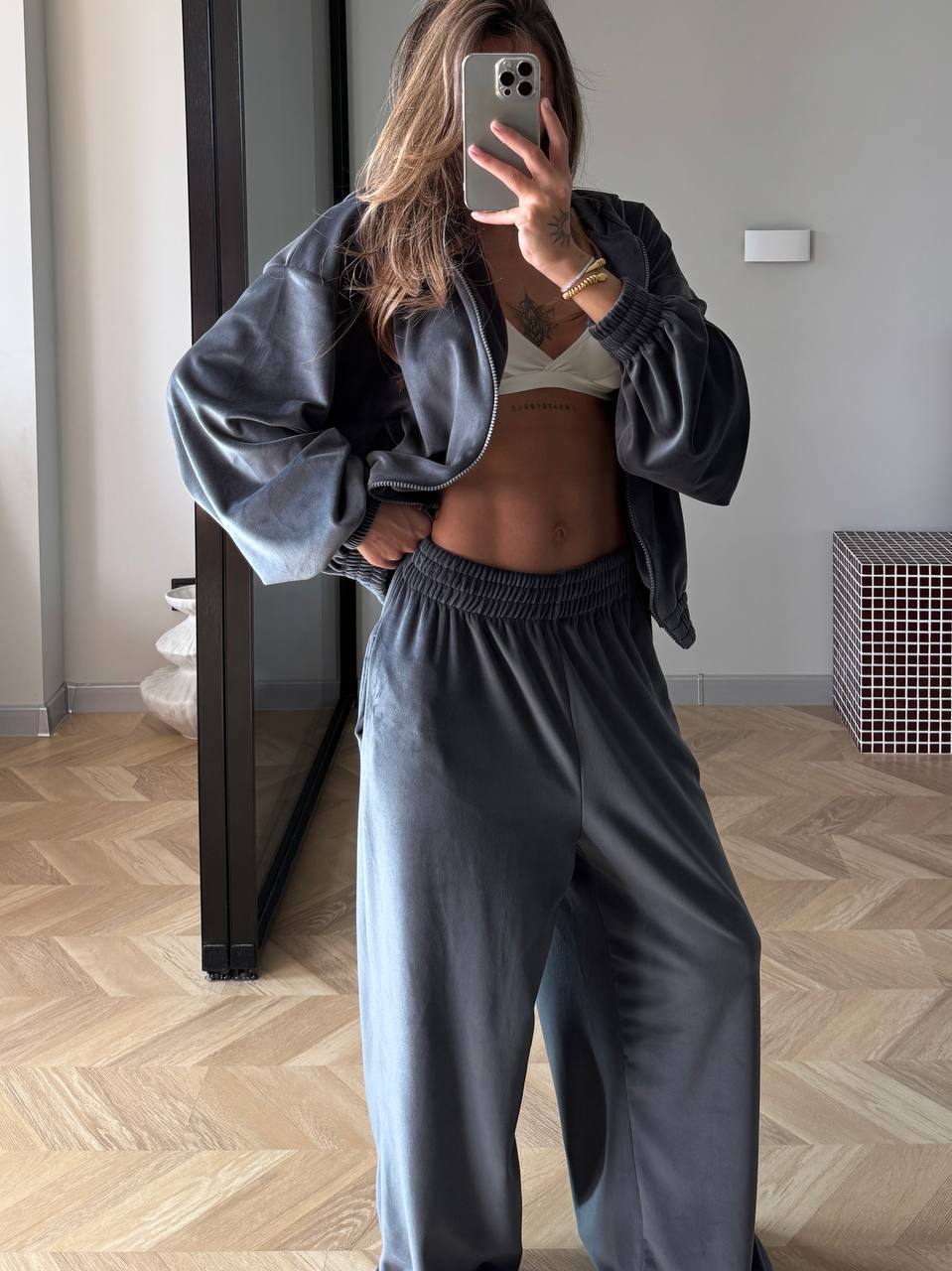 Velour Two-Piece Set