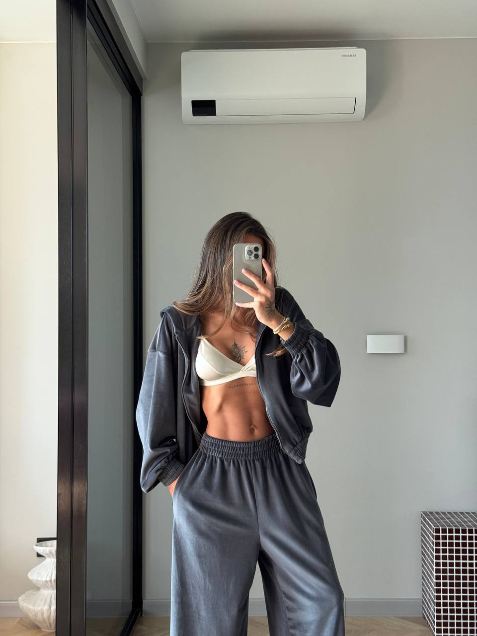 Velour Two-Piece Set