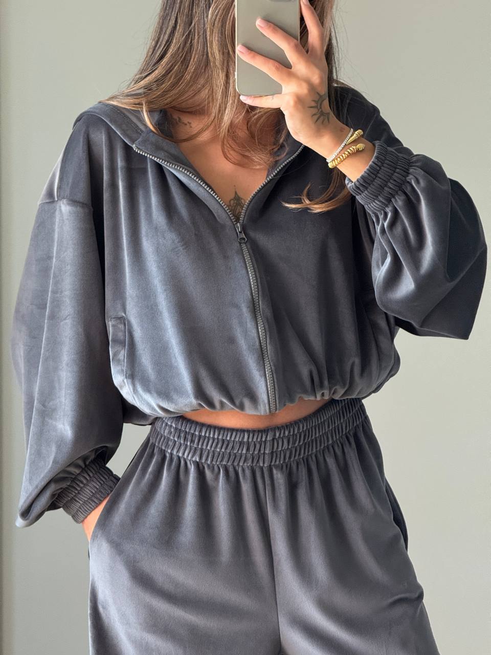Velour Two-Piece Set