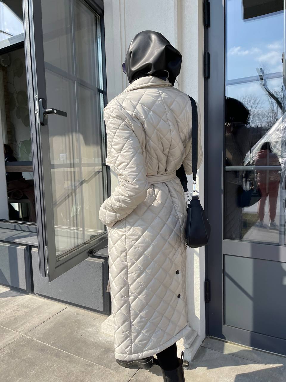 Trench paltas su diržu užpildu