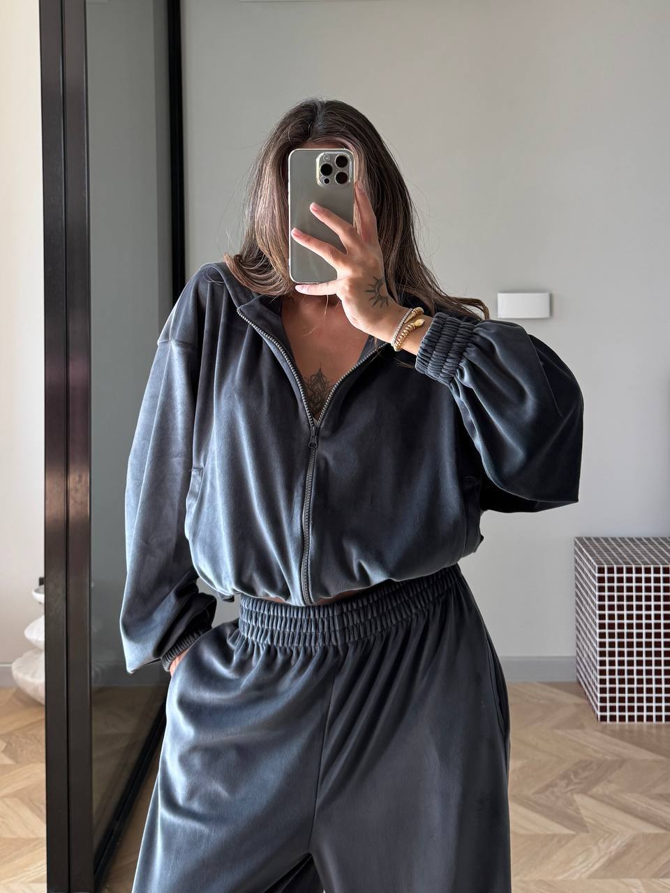 Velour Two-Piece Set