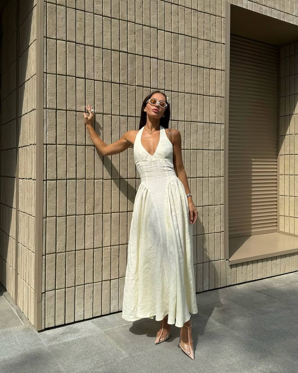 LEONORA LINEN DRESS