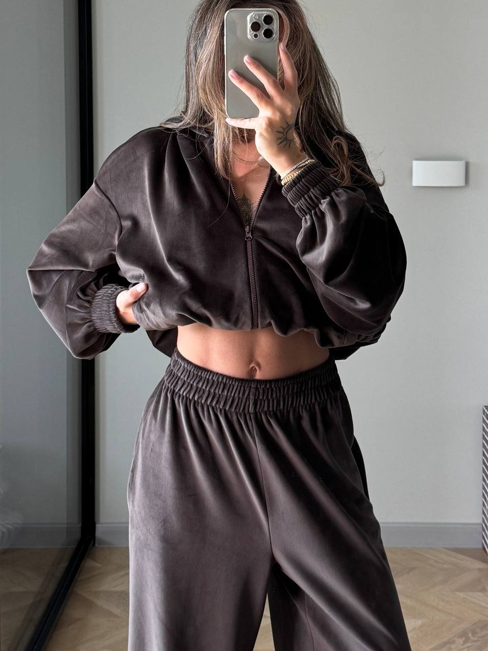 Velour Two-Piece Set