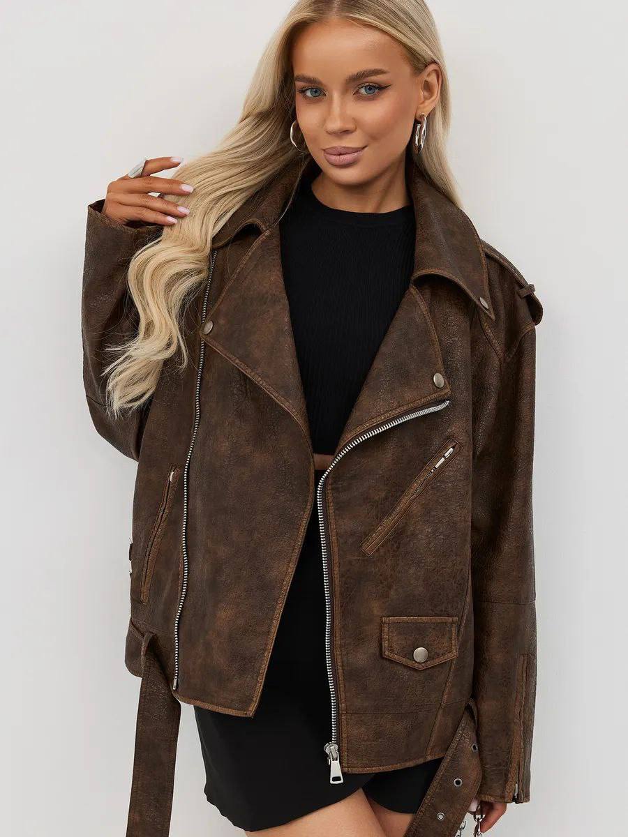 Eco-Leather Biker Jacket