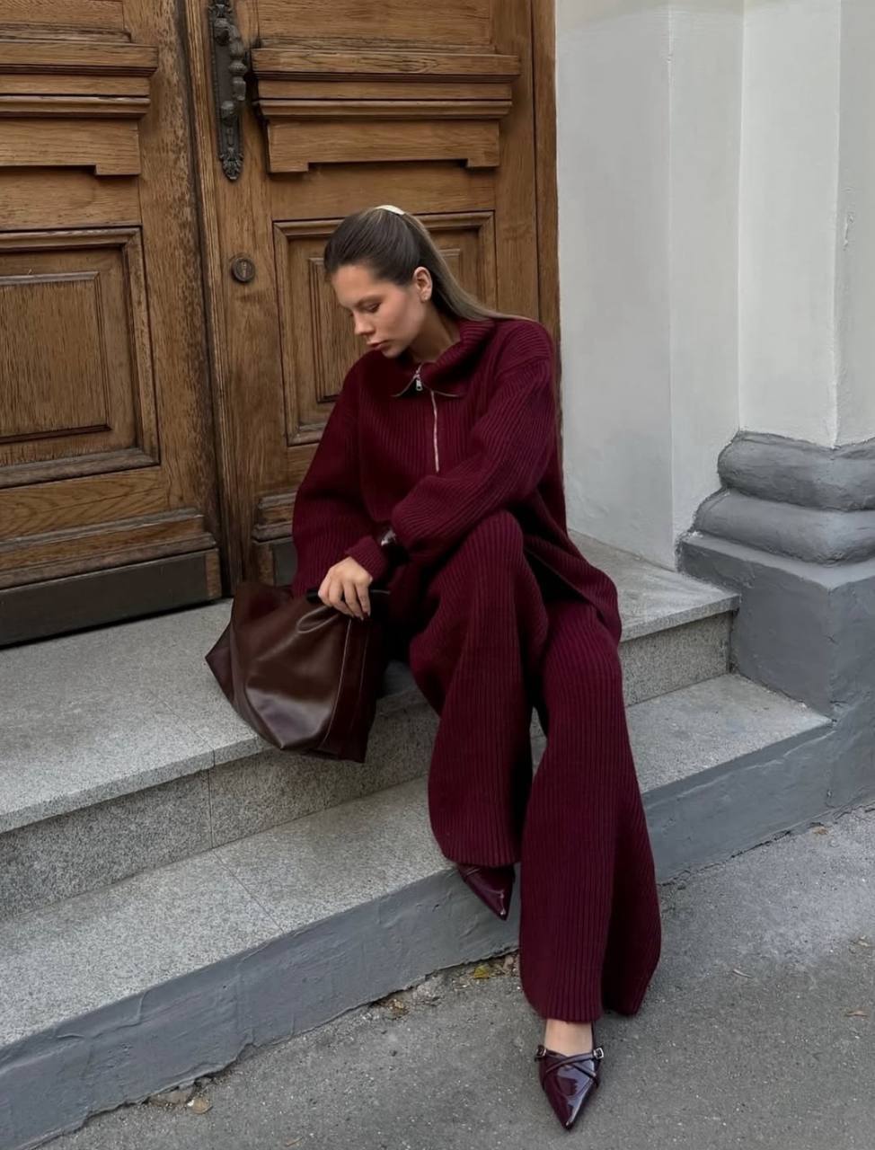 Two-Piece Knitwear Set